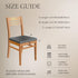 SearchI Stretch dining chair seat covers set of 2, Soft Removable Washable seat covers for dining chairs, dining room seat cover protector (Rear-c...