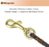 HiCaptain Thin Leather Pet Leash, Durable Dog Leashes Suit for Small Dog Up to 15 lb 00(1/5 inch Wide, 6 Ft) Brown...