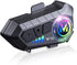 Motorcycle Helmet Bluetooth Headset, Outdoor Wireless Bluetooth 5.3 Headphone Speakers Noise Cancellation Intercom Communication Systems with IPX6...