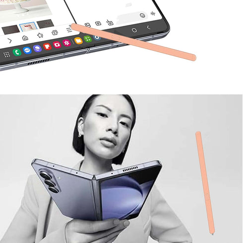 Galaxy Z Fold 5/6 S Pen Fold Edition for Samsung Galaxy Z Fold5 5G Slim S Pen Galaxy S Pen 5/6 Fold Edition Touch Stylus,EJ-PF946BBEGUS(Orange)...