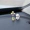 Set of 2 Cute Mini Bunny and Daisy Flower Vase Car Rearview Mirror Ornaments Funny Dashboard Decorations Kawaii Car Interior Accessories for Women...