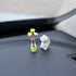 Set of 2 Cute Mini Bunny and Daisy Flower Vase Car Rearview Mirror Ornaments Funny Dashboard Decorations Kawaii Car Interior Accessories for Women...