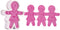 Tovolo Gingerbread Girls Templates Reverse, Dishwasher Safe, Set of 6 Cookie Stamps with Cutter...