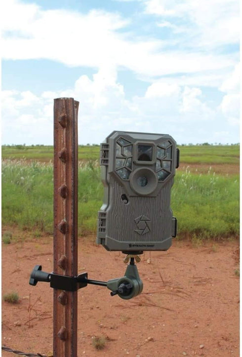 HME T-Post Trail Camera Holder | Compact Sturdy Adjustable Design | Easy Installation & Versatile Compatibility...