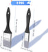 AIEX 2pcs Flat Silicone Paint Brushes, Wide & Narrow Silicone Shaper Brush for Art Solid Paintbrush Sets for Acrylic Paints and Watercolor (1 Inch...