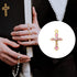 60Pcs/30Set Rosary Making Kits Supplies Religion Cross and Center Medal Charms Alloy Picture Jesus Enamel Pendant for Diy Prayer Necklace Jewelry...