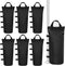 6 Pack Canopy Weight Sand Bags Black 168 LBS Large Canopy Support Frame Fixed Sandbag Windproof Sandbag for Instant Outdoor Sun Shelter Patio Umbr...