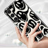 Black Funny Face Trendy Cute Clear Phone Case for Samsung Galaxy S21 Plus 6.7" with Built-in Bumper Shockproof Protective Cover for Galaxy S21 Plu...