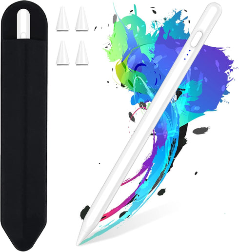 Stylus Pen for iPad 9th&10th, Apple Pencil 2nd Gen with Palm Rejection & Fast Charge, Ipad Pencil Compatible with Apple iPad 8th/7th/6th Gen, iPad...