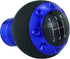 Abfer Leather Shift Knob 5 Speed Car Gear Shifter Knobs Round Stick Shifting Lever Fit for Most Vehicle, Blue...