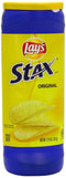 Lay’s Stax Potato Crisps Chips, Original, Gluten Free, 5.75 Oz Canister Pack...