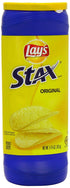 Lay’s Stax Potato Crisps Chips, Original, Gluten Free, 5.75 Oz Canister Pack...