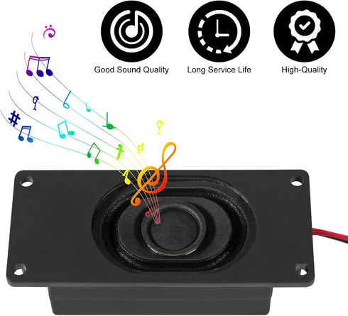 2Pcs Audio Speaker 3 Watt 8 Ohm Speaker 8ohm 3W Loundspeaker JST-PH2.0 Interface Speaker for Small Electronic Projects Advertising Machines LCD TV...