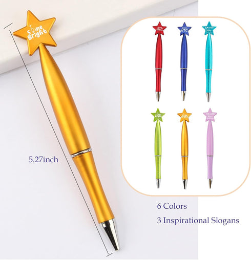 60 Pcs Sparkle More Star Students of the Week Inspirational Pens Dream it Bigger Shine Bright Motivational Gifts Awards Class of 2024 Gifts Gradua...