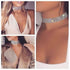Sparkly Rhinestone Choker Necklace 5 Row Crystal Collar Necklace Layered Crystal Choker Necklace Silver Multi Row Tennis Chain Necklace Chain Jewe...