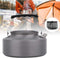 Camping Tea Kettle Teapot Outdoor Camping Kettle 1.1L,Portable Coffee Pot Teapot Picnic Set Wood Stove Steamer for Hiking (grey)...