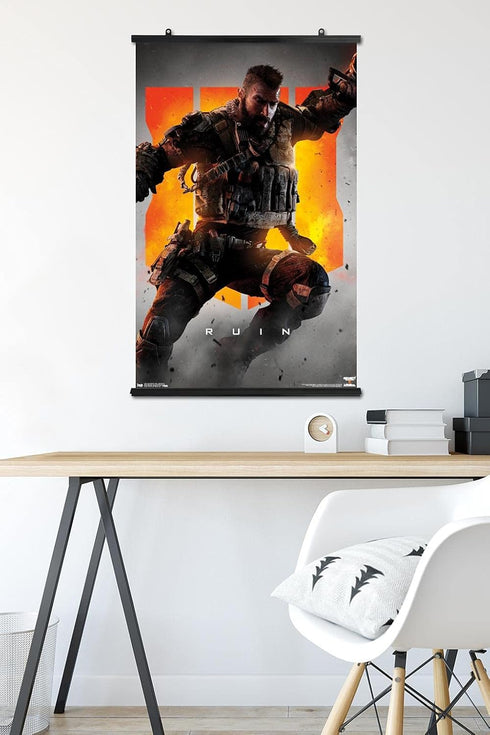 Trends International Call of Duty: Black Ops 4 - Ruin Key Art Wall Poster, 22.375" x 34", Premium Poster & Clip Bundle...