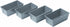 Chicago Metallic Commercial II Non-Stick Mini Loaf Pans, 5-3/4 by 3-1/4 by 2-1/4-Inch, Gray , 4 Count (Pack of 1)...