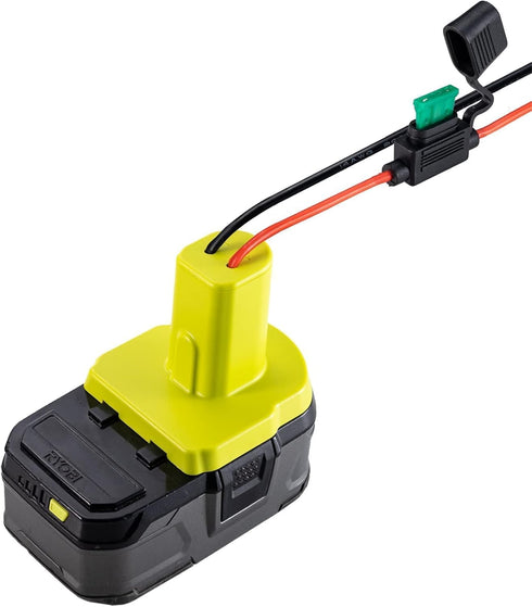 Upgraded Power Wheels Adapter for Ryobi 18V Battery with Fuse & Wire terminals,Power Connector for Rc Car, Robotics,Rc Truck, DIY,Work for 18V P10...