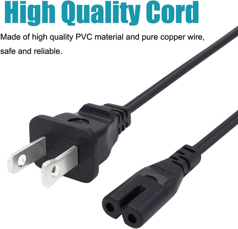 8ft AC Power Cord for HP Envy 5055 4520 4500 5530 5540 5660 5014 5052 Photo 7855 7155 7640 7858 7645 6255 Printer Replacement Cable Power Cord...