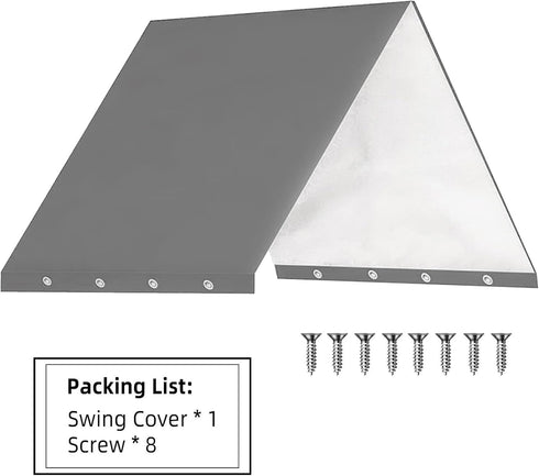 Playset Canopy Replacement,52“ x 90” Playground Canopy,Swing Set Replacement Tarp Canopy Replacement,Kids Playground Roof Canopy,Outdoor Swingset ...
