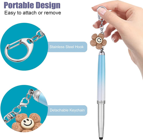 Capacitive Stylus Pen, Honiha 3-in-1 High Precision Stylus Pens for Touch Screens, Disc & Rubber Tip Universal Touch Screen Pen for iPhone/iPad/An...