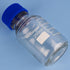 Round Media Storage Bottles with GL45 Blue Screw Cap, Borosilicate Glass Clear Wide Mouth Graduated Round Reagent Media Storage Lab Glass Bottle, ...