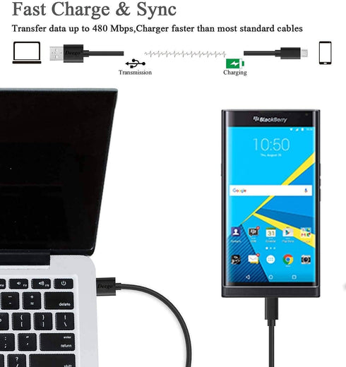 DEEGO Charging Cable for Samsung Galaxy S7, 2Pack 6Ft 10Ft Long Charger Cable, Android Phone Fast Charger Cord for Samsung Galaxy S7 S6 Edge,Note ...