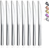 HOMQUEN Steak Knives, 8 Piece Premium Stainless Steel Steak Knife Set, Meat Knife Sets, German Steak Knives Serrated, Tomato Knife, For Home, Kitc...