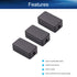 Auniwaig 10Pcs Electronic Project Junction Box Enclosure Plastic Arduino Case ABS Dustproof Waterproof Project Boxes for Indoor Outdoor Use, Black...