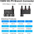 Solar Branch Connector 50A,DC1500V IP68 Waterproof 3 to 1 Y Connectors for Parallel Connection Between Solar Panels (1 Pair M/FFF + F/MMM)...