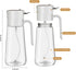Glass Olive Oil Dispenser Bottle & Oil Sprayer Bottle 2 In 1 for Kitchen Cooking, Auto Flip Cap, 18oz White...