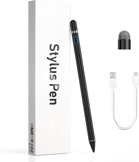Compatible for iOS&Android Touch Screens Active Stylus Pen,Stylus Pens for Touch Screens,Rechargeable Stylus for i-Pad/Pro/Air/Mini/i-Phone/Cellph...
