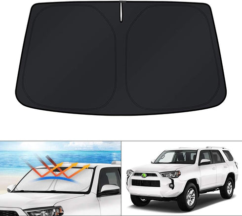 KUST Windshield Sun Shade Custom Fit for Toyota 4Runner 2010-2023 2024 2025 Sunshade Foldable Sun Visor Protector Blocks UV Rays Keep Your Car Coo...