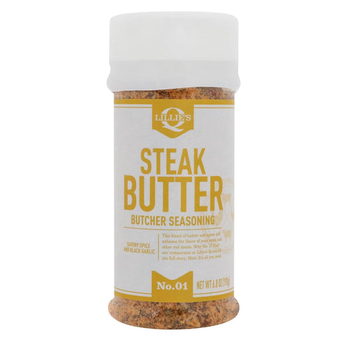 Lillie’s Q - Steak Butter Seasoning, All-In-One Steak Seasoning with Butter, Garlic, Salt & Black Pepper, Perfect Seasoning for Red Meats (6 oz)...