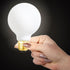 LVYE G25 LED Light Bulb E26 Base Matt Opal Porcelain Daylight 4000K Dimmable Edison 6W Led Globe Bulb,600LM,60 Watt Equivalent,Outside Frosted Gla...