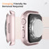 Goton Waterproof Privacy Case for Apple Watch Series 9 8 7 6 5 4 SE Ultra 40mm 44mm 41mm 45mm 49mm, Hard PC Bumper Tempered Glass Screen Protector...