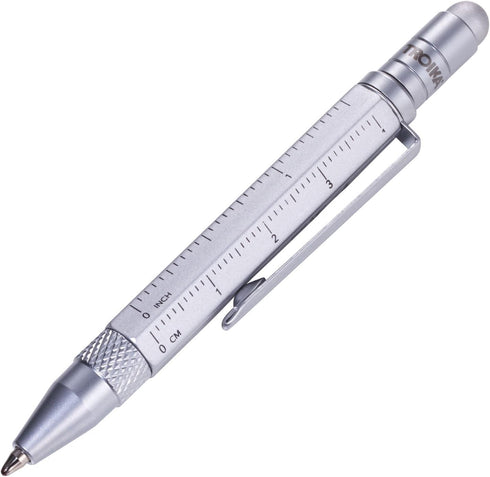 Troika CONSTRUCTION LILIPUT – PIP25/SI – Multitasking ballpoint pen (small) – Tool Pen– centimetre and inch ruler – slotted and Phillips screwdriv...