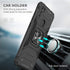 for Samsung A11 Phone Case with Screen Protector, Hard Rubber Bumper with 360° Rotation Ring Kickstand Cases for Samsung Galaxy A11 (Black)...