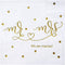 Gexolenu Mr & Mrs Wedding Cocktail Napkins Gold Foil, Dessert Disposable Beverage Paper Napkins for Wedding Shower Party Decorations and table dec...