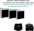 uxcell M8 Leveling Feet 50 x 50mm Square Insert Adjustable Furniture Glide 2 Sets...