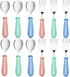12 Pieces Toddler Utensils,Stainless Steel Baby Forks and Spoons Silverware Set,Kids Silverware Set Children's Cutlery Set with Round Handle,Toddl...