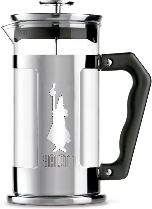 Bialetti 6860 Preziosa Stainless Steel 3-Cup French Press Coffee Maker, Silver (06860)...