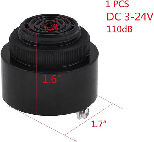 YXQ DC 3-24V 110dB Industrial Electronic Continuous Sound Buzzer 2.8KHz...