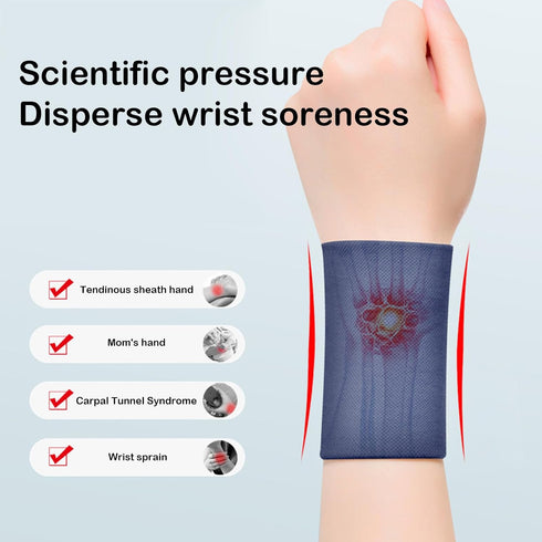 Wrist Compression Sleeve, Soft Wrist Sleeve Support Wrist Bands for Tendonitis, Arthritis, Sprains Pain Relief, Elastic Carpal Tunnel Wrist Protec...