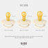 BIBS Pacifiers Colour Collection | Natural Rubber Baby Pacifier | Set of 2 BPA-Free Soothers | Made in Denmark | 6+ Months (Pack of 2) | Coral/Rub...