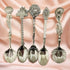 Falytemow Mini Spoons Vintage Demitasse Scoop for Seasoning Coffee Tea Dessert Drink Mixing Milkshake Spoon Tableware Set of 5...