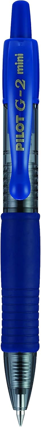 Pilot, G2 Mini Premium Rolling Ball Gel Pens, Fine Point 0.7mm, Blue, Pack of 12...