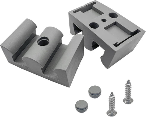 52mm Bathroom Sliding Door Glass Anti-Collision Block Side Guide Rail for Shower Door Bathroom Sliding Door Bumper Shower Room Accessories(4pcs,Gr...
