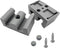 52mm Bathroom Sliding Door Glass Anti-Collision Block Side Guide Rail for Shower Door Bathroom Sliding Door Bumper Shower Room Accessories(4pcs,Gr...